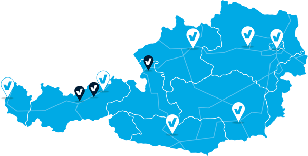 Servoking Standorte Österreich Karte