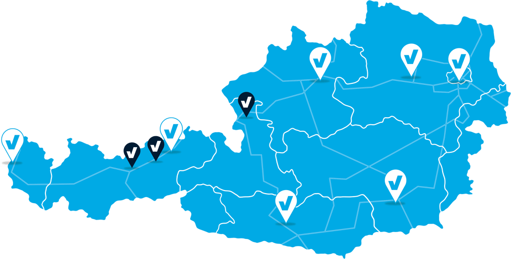 Servoking Standorte Österreich Karte